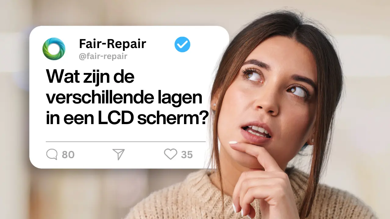 De verschillende lagen van een iPhone LCD scherm
