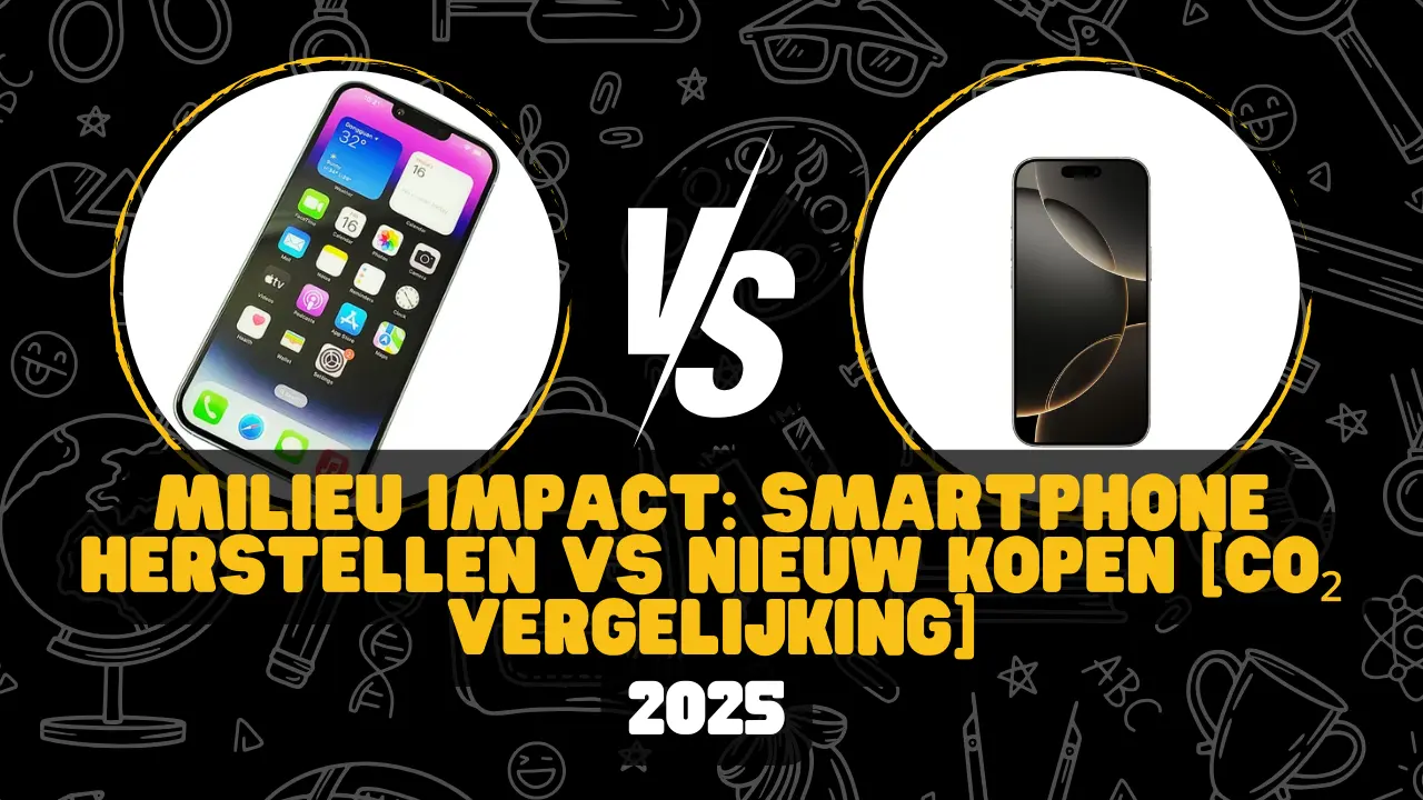 De impact op milieu van smartphone herstelling of aankoop nieuwe smartphone