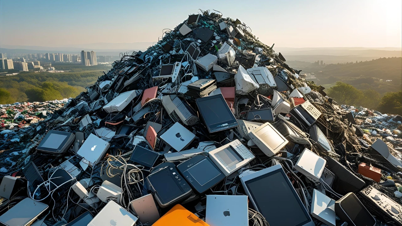 Een groeiende berg van elektronisch afval