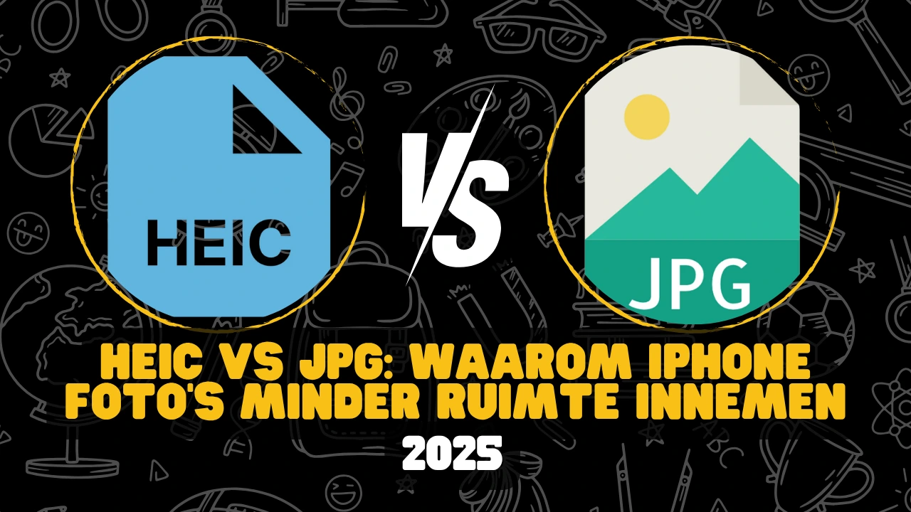 HEIC vs JPG: Waarom iPhone Foto's Minder Ruimte Innemen
