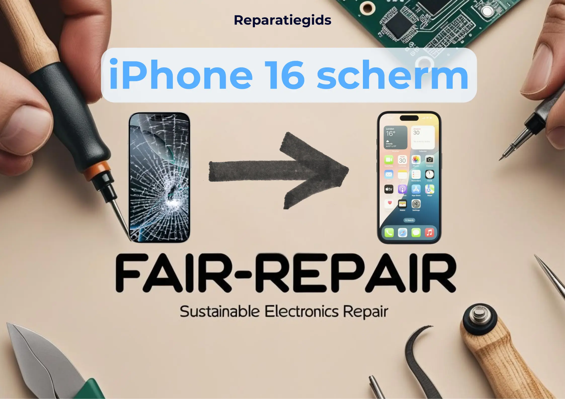 Uitgebreide Gids: iPhone 16 & 16 Plus Scherm Repareren