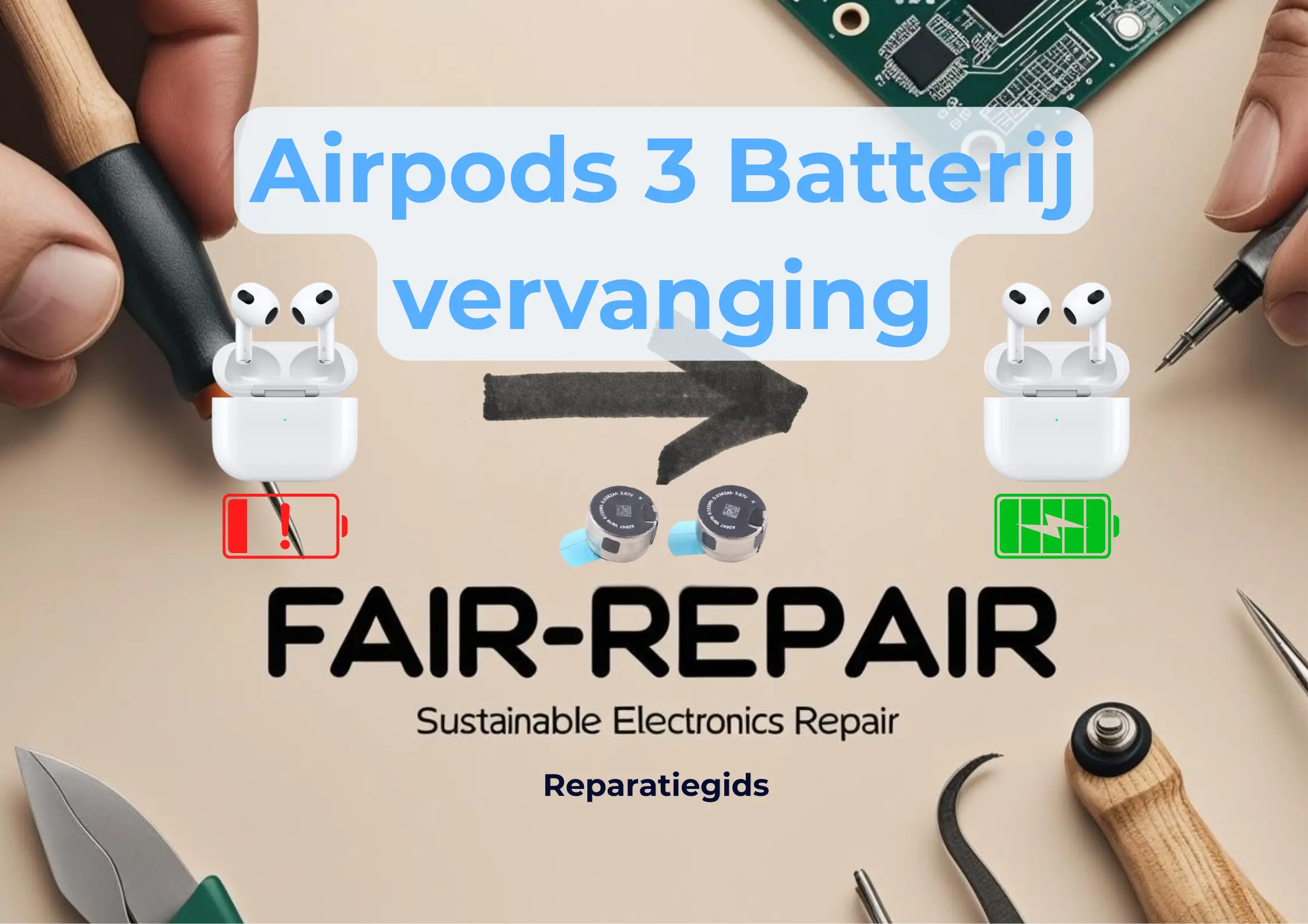 Batterij van je AirPods 3e generatie Vervangen