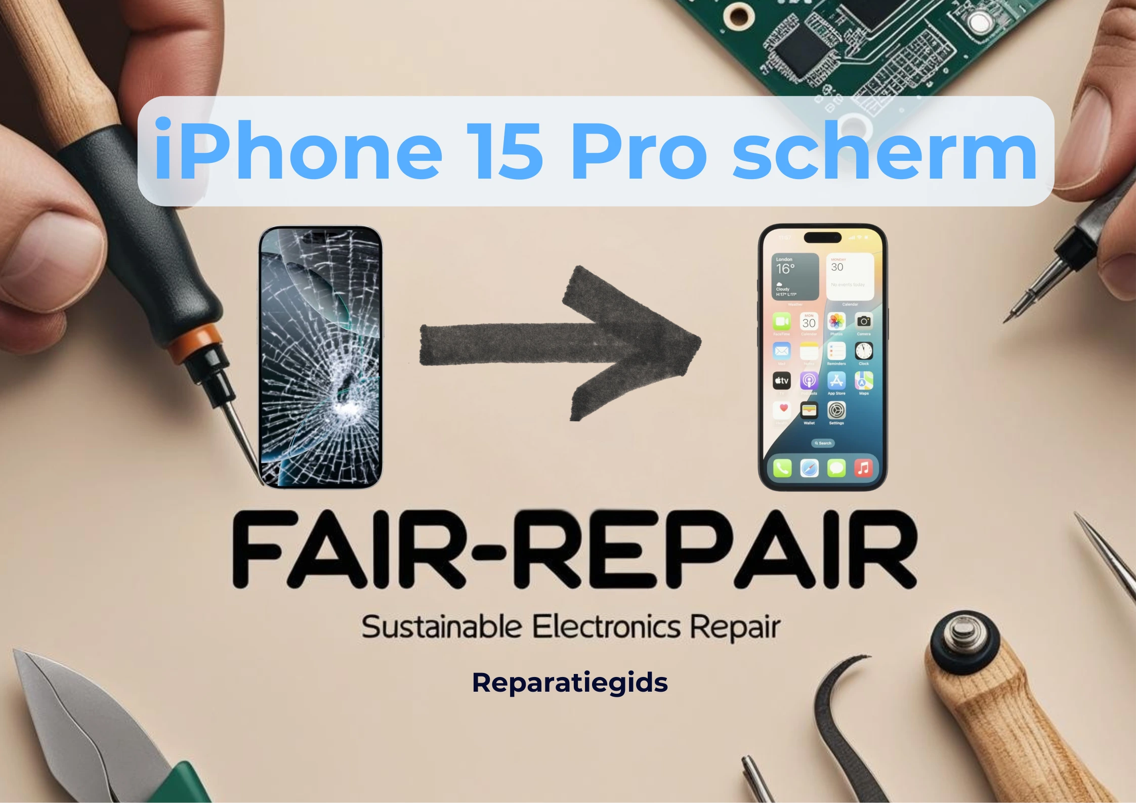 Gids: Zelf je iPhone 15 Pro scherm vervangen